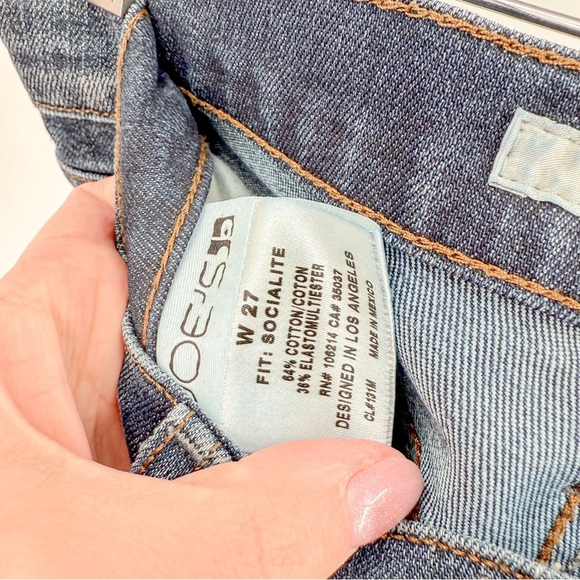 Joe's Jeans Women's Straight Leg Blue Jeans - Picture 3 of 7